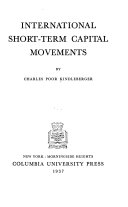 International Short-term Capital Movements book cover
