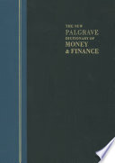 The New Palgrave Dictionary of Money and Finance book cover