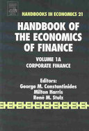 Handbook of the Economics of Finance book cover