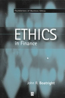 Finance Ethics book cover