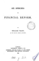 Six Speeches on Financial Reform book cover