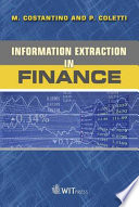 Information Extraction in Finance book cover