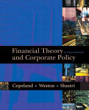 Financial Theory and Corporate Policy book cover