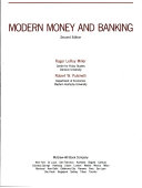 Modern Money and Banking book cover