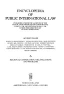 Encyclopedia of Public International Law book cover