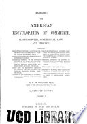 The American Encyclopaedia of Commerce, Manufactures, Commercial Law, and Finance book cover