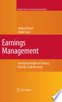 Earnings Management book cover