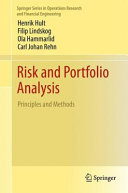 Risk and Portfolio Analysis book cover