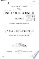 Report, Returns and Statistics of the Inland Revenues of the Dominion of Canada ... book cover