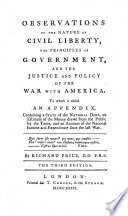 Observations on the Nature of Civil Liberty book cover