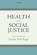 Health and Social Justice book cover