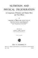 Nutrition and Physical Degeneration book cover