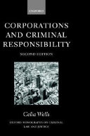 Corporations and Criminal Responsibility book cover