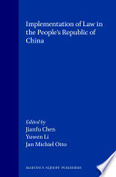 Implementation of Law in the People's Republic of China book cover
