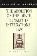 The Abolition of the Death Penalty in International Law book cover