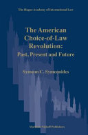 The American Choice-of-law Revolution book cover