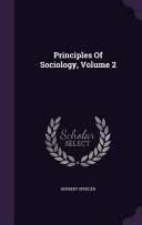 Principles of Sociology book cover