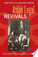 Asian Legal Revivals book cover