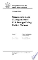 Foreign Relations of the United States book cover