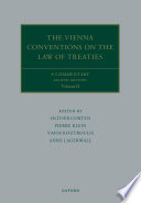 The Vienna Conventions on the Law of Treaties book cover