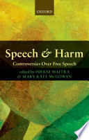Speech and Harm book cover