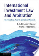 International Investment Law and Arbitration book cover