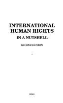 International Human Rights in a Nutshell book cover