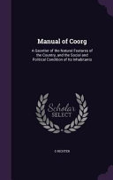 Manual of Coorg book cover