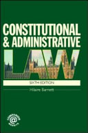 Constitutional & Administrative Law book cover