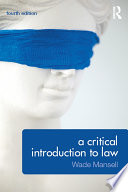 A Critical Introduction to Law book cover