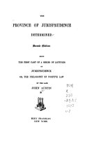 The Province of Jurisprudence Determined book cover