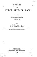 History of Roman Private Law ... book cover