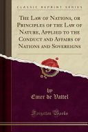 The Law of Nations book cover