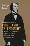 An Investigation of the Laws of Thought book cover