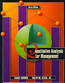 Quantitative Analysis for Management book cover