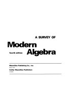A Survey of Modern Algebra book cover