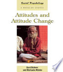 Attitudes and Attitude Change book cover