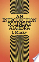 An Introduction to Linear Algebra book cover