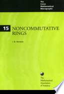Noncommutative Rings book cover