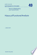 History of Functional Analysis book cover