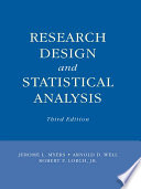 Research Design and Statistical Analysis book cover
