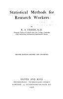Statistical Methods for Research Workers book cover