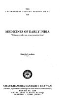 Medicines of Early India book cover
