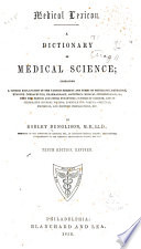 Medical Lexicon book cover