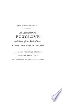 An Account of the Foxglove, and Some of Its Medical Uses book cover