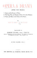 Opera and Drama book cover