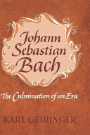 Johann Sebastian Bach book cover