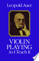 Violin Playing as I Teach it book cover