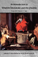 An Introduction to Wisdom Literature and the Psalms book cover