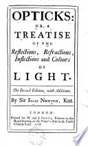 Opticks, Or, A Treatise of the Reflections, Inflections and Colours of Light book cover